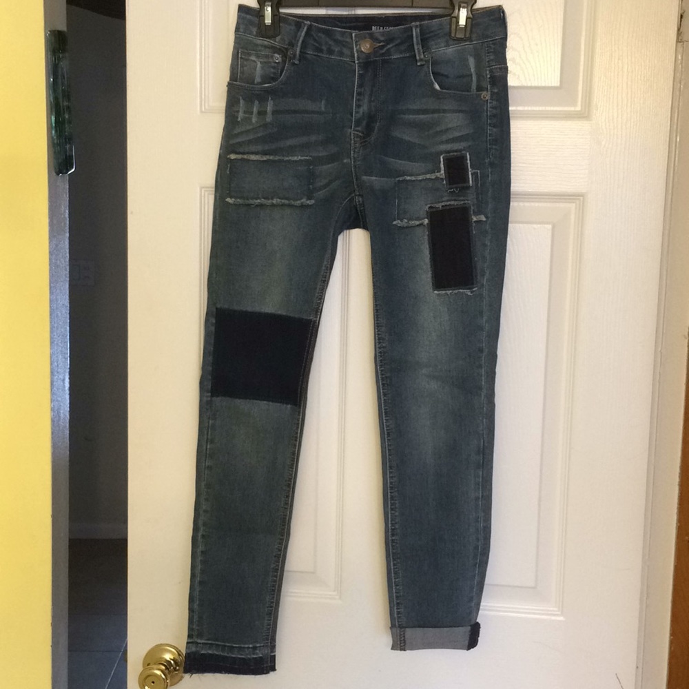 Patchy Style Jeans Size 7